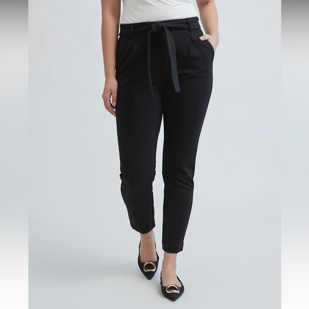 RW&CO Mid-Rise Dressy Jogger Pant With Sash - 29"